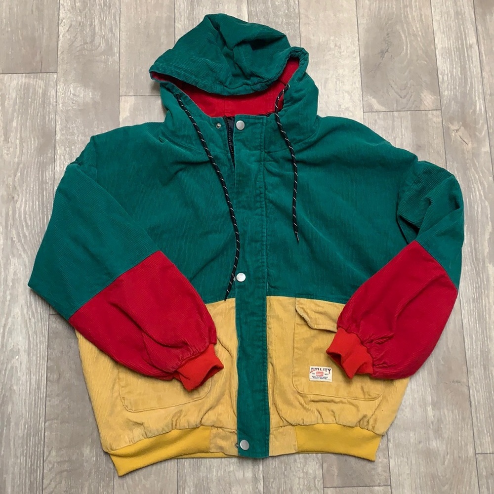 Womens Zaful Corduroy Full Zip Jacket